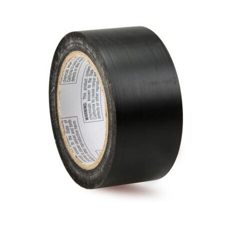Accuform Pipe Marking Tape, SelfAdhesive, Black, 2 in Width, 108 ft Length, 6 mil Thickness, Vinyl PTM623BK